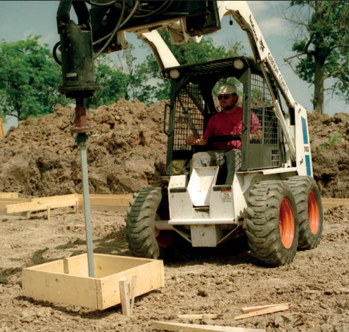 CHANCE Helical Pile installation - Pile Driving