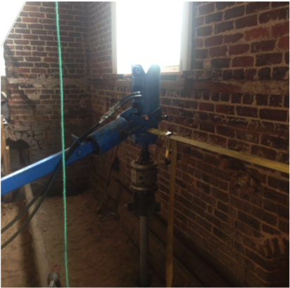 Helical Pile Installation for Deep Foundation Renovation