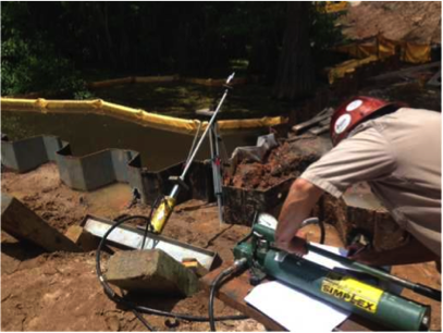 Crew Working on the Leon County Drainage Easement