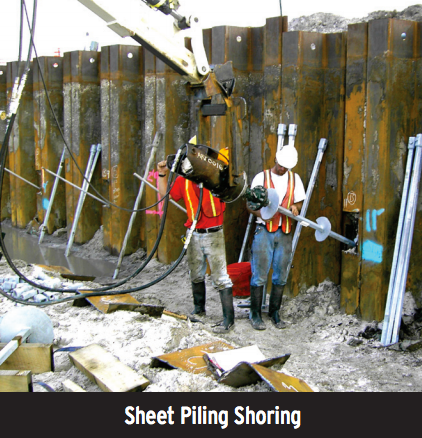 CHANCE Helical Tieback Anchors Sheet Piling Shoring